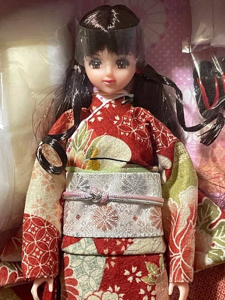 リカちゃんキャッスル黒振り袖ジェニー タカラ 初代 ジェニーちゃん 人形 ドレス リカちゃんキャッスル
